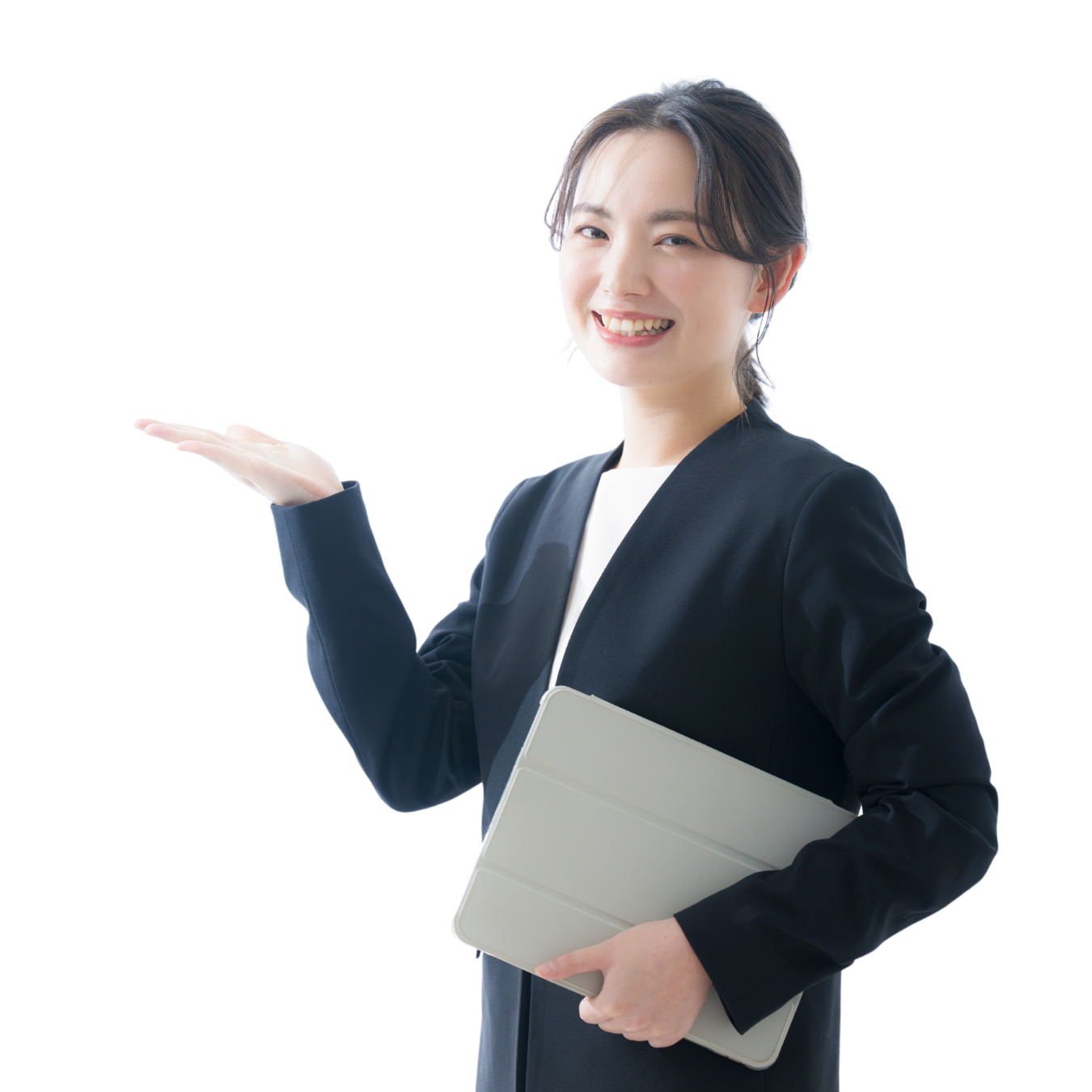 スーツを着た女性の求職者